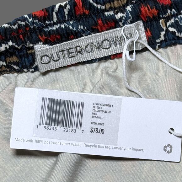 Outerknown Nomadic Volley Shorts Multicolor Size L NWT 1810054 $78 MSRP - Picture 5 of 7